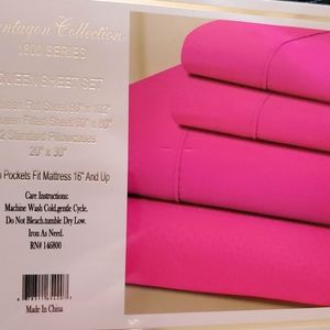 1800 series Embossed Queen sheet set Pentagon Coll